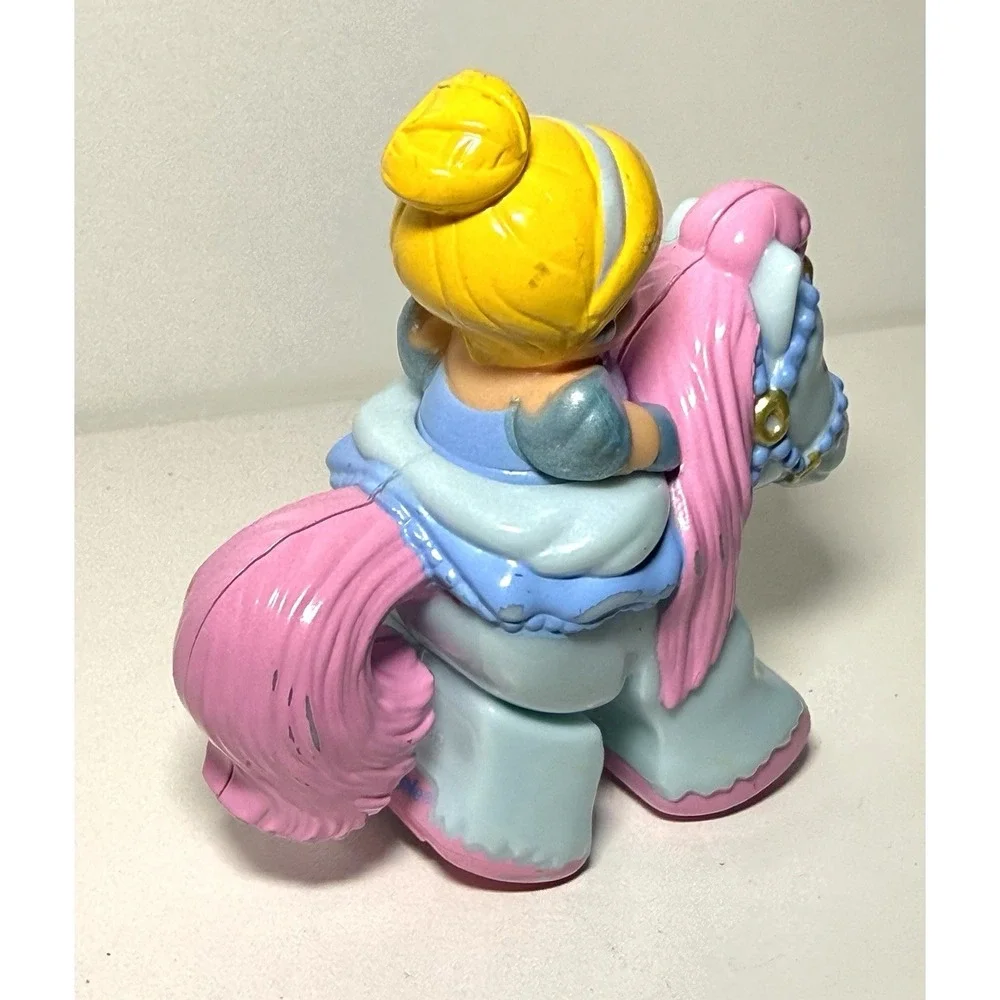Cinderella Little People Klip Klop Blue Horse Princess Mattel